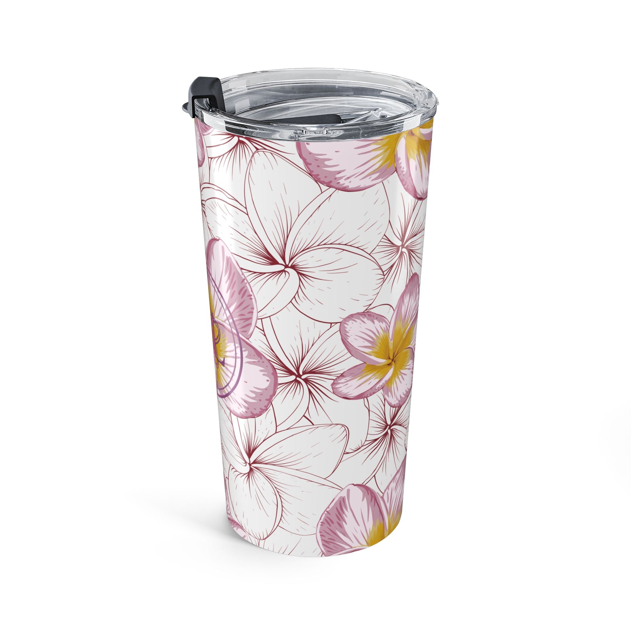 20oz Tipanie Tumbler — Pink Tropical Insulated Travel Cup