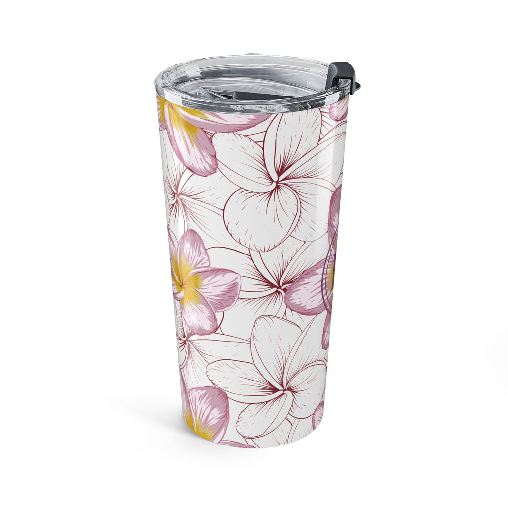 20oz Tipanie Tumbler — Pink Tropical Insulated Travel Cup