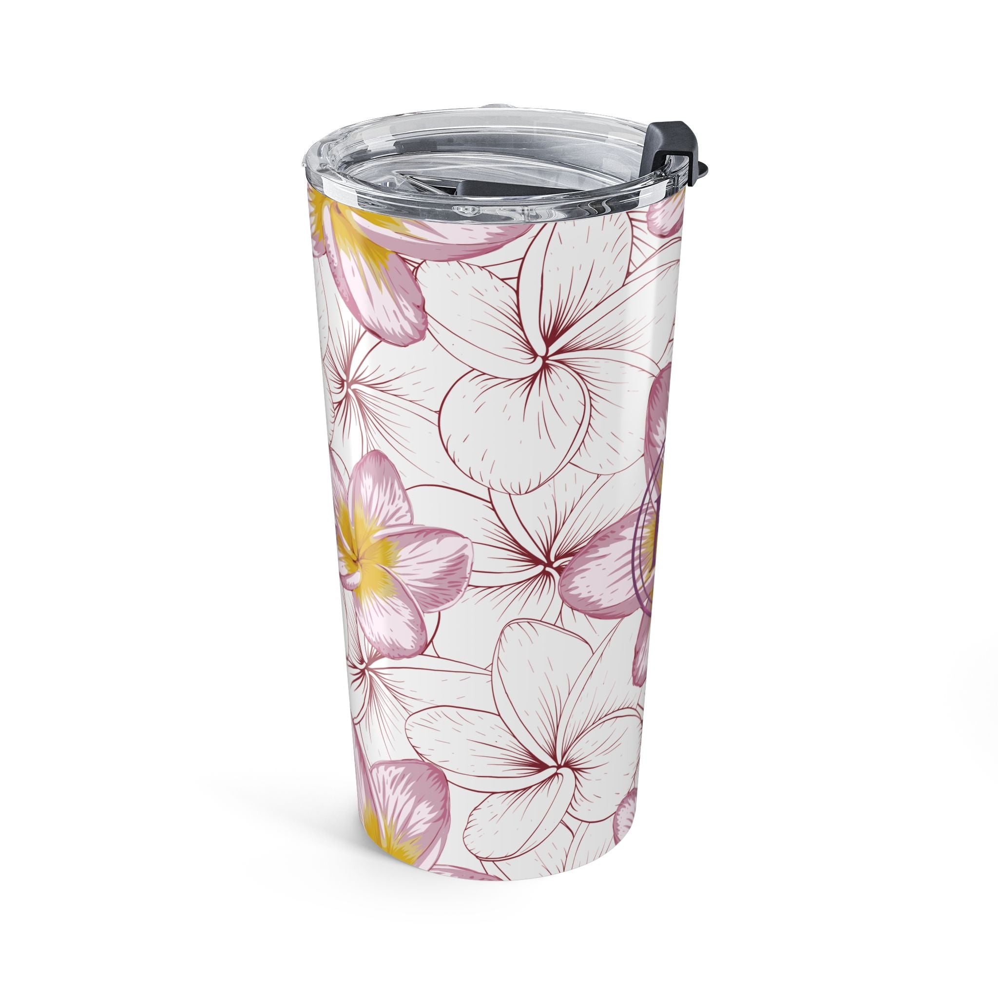 20oz Tipanie Tumbler — Pink Tropical Insulated Travel Cup